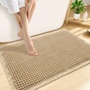 image:imageSmiry Bathroom Rugs Set 2 Piece30x20 Plus 30x20 Extra Soft Absorbent Bath Mat Non Slip Machine Washable Quick Dry Bath Rugs for Bathroom Floor Tub Shower BrownampGrey