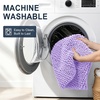 image:imageSmiry Striped Thick Bathroom Rug and Contour Toilet Rug Size 36x24  UShaped 24x20 in Lavender 2 Item Bundle