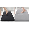 image:imageSmiry Bathroom Rugs Set 2 Piece30x20 Plus 30x20 Extra Soft Absorbent Bath Mat Non Slip Machine Washable Quick Dry Bath Rugs for Bathroom Floor Tub Shower BlackampGrey