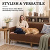 image:imageSmiry Waterproof Couch Cover for Dogs Washable Non Slip Plush Flannel Couch Protector Pet Friendly Soft Sofa Covers for Living Room Grey 36 x 71Brown