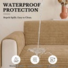 image:imageSmiry Waterproof Couch Cover for Dogs Washable Non Slip Plush Flannel Couch Protector Pet Friendly Soft Sofa Covers for Living Room Grey 36 x 71Camel