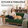 image:imageSmiry Waterproof Couch Cover for Dogs Washable Non Slip Plush Flannel Couch Protector Pet Friendly Soft Sofa Covers for Living Room Grey 36 x 71Dark Green
