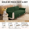 image:imageSmiry Waterproof Couch Cover for Dogs Washable Non Slip Plush Flannel Couch Protector Pet Friendly Soft Sofa Covers for Living Room Grey 36 x 71Dark Green