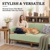 image:imageSmiry Waterproof Couch Cover for Dogs Washable Non Slip Plush Flannel Couch Protector Pet Friendly Soft Sofa Covers for Living Room Grey 36 x 71Green