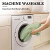 image:imageSmiry Waterproof Couch Cover for Dogs Washable Non Slip Plush Flannel Couch Protector Pet Friendly Soft Sofa Covers for Living Room Grey 36 x 71Green