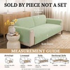 image:imageSmiry Waterproof Couch Cover for Dogs Washable Non Slip Plush Flannel Couch Protector Pet Friendly Soft Sofa Covers for Living Room Grey 36 x 71Green
