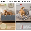 image:imageSmiry Waterproof Couch Cover for Dogs Washable Non Slip Plush Flannel Couch Protector Pet Friendly Soft Sofa Covers for Living Room Grey 36 x 71Grey