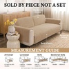 image:imageSmiry Waterproof Couch Cover for Dogs Washable Non Slip Plush Flannel Couch Protector Pet Friendly Soft Sofa Covers for Living Room Grey 36 x 71Khaki