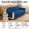 image:imageSmiry Waterproof Couch Cover for Dogs Washable Non Slip Plush Flannel Couch Protector Pet Friendly Soft Sofa Covers for Living Room Grey 36 x 71Navy Blue