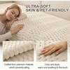 image:imageSmiry Waterproof Couch Covers for Dogs Washable Non Slip Plush Pet Sofa Cover Scratch Resistant Flannel Furniture Protector for Dogs Navy 36 x 71Apricot