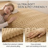 image:imageSmiry Waterproof Couch Covers for Dogs Washable Non Slip Plush Pet Sofa Cover Scratch Resistant Flannel Furniture Protector for Dogs Navy 36 x 71Camel