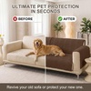 image:imageSmiry Waterproof Couch Covers for Dogs Washable Non Slip Plush Pet Sofa Cover Scratch Resistant Flannel Furniture Protector for Dogs Navy 36 x 71Chocolate
