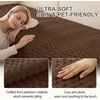 image:imageSmiry Waterproof Couch Covers for Dogs Washable Non Slip Plush Pet Sofa Cover Scratch Resistant Flannel Furniture Protector for Dogs Navy 36 x 71Chocolate