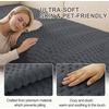 image:imageSmiry Waterproof Couch Covers for Dogs Washable Non Slip Plush Pet Sofa Cover Scratch Resistant Flannel Furniture Protector for Dogs Navy 36 x 71Dark Grey