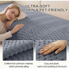 image:imageSmiry Waterproof Couch Covers for Dogs Washable Non Slip Plush Pet Sofa Cover Scratch Resistant Flannel Furniture Protector for Dogs Navy 36 x 71Grey