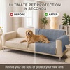 image:imageSmiry Waterproof Couch Covers for Dogs Washable Non Slip Plush Pet Sofa Cover Scratch Resistant Flannel Furniture Protector for Dogs Navy 36 x 71Grey