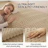 image:imageSmiry Waterproof Couch Covers for Dogs Washable Non Slip Plush Pet Sofa Cover Scratch Resistant Flannel Furniture Protector for Dogs Navy 36 x 71Khaki