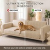 image:imageSmiry Waterproof Couch Covers for Dogs Washable Non Slip Plush Pet Sofa Cover Scratch Resistant Flannel Furniture Protector for Dogs Navy 36 x 71Khaki