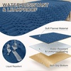 image:imageSmiry Waterproof Couch Covers for Dogs Washable Non Slip Plush Pet Sofa Cover Scratch Resistant Flannel Furniture Protector for Dogs Navy 36 x 71Navy