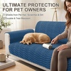 image:imageSmiry Waterproof Couch Covers for Dogs Washable Non Slip Plush Pet Sofa Cover Scratch Resistant Flannel Furniture Protector for Dogs Navy 36 x 71Navy