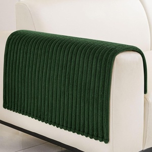 image:imageSmiry Waterproof Couch Cover for Dogs Washable Non Slip Plush Flannel Couch Protector Pet Friendly Soft Sofa Covers for Living Room Grey 36 x 71Dark Green