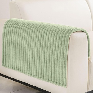 image:imageSmiry Waterproof Couch Cover for Dogs Washable Non Slip Plush Flannel Couch Protector Pet Friendly Soft Sofa Covers for Living Room Grey 36 x 71Green