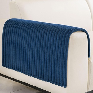 image:imageSmiry Waterproof Couch Cover for Dogs Washable Non Slip Plush Flannel Couch Protector Pet Friendly Soft Sofa Covers for Living Room Grey 36 x 71Navy Blue