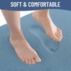image:imageSmiry Memory Foam Bath Mat 30x20 Extra Soft NonSlip Bathroom Rug Ultra Absorbent Quick Dry Machine Washable Bathroom Mat for Shower Tub amp Floor Decor GreyGrayish Blue