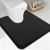 image:imageSmiry Memory Foam Bath Mat 30x20 Extra Soft NonSlip Bathroom Rug Ultra Absorbent Quick Dry Machine Washable Bathroom Mat for Shower Tub amp Floor Decor GreyBlack