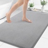 image:imageSmiry Memory Foam Bath Mat 30x20 Extra Soft NonSlip Bathroom Rug Ultra Absorbent Quick Dry Machine Washable Bathroom Mat for Shower Tub amp Floor Decor GreyGrey