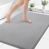 image:imageSmiry Memory Foam Bath Mat 30x20 Extra Soft NonSlip Bathroom Rug Ultra Absorbent Quick Dry Machine Washable Bathroom Mat for Shower Tub amp Floor Decor GreyGrey