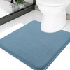 image:imageSmiry Memory Foam Bath Mat 30x20 Extra Soft NonSlip Bathroom Rug Ultra Absorbent Quick Dry Machine Washable Bathroom Mat for Shower Tub amp Floor Decor GreyGrayish Blue