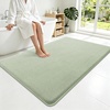 image:imageSmiry Memory Foam Bath Mat 30x20 Extra Soft NonSlip Bathroom Rug Ultra Absorbent Quick Dry Machine Washable Bathroom Mat for Shower Tub amp Floor Decor GreySage Green