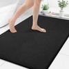image:imageSmiry Memory Foam Bath Mat 30x20 Extra Soft NonSlip Bathroom Rug Ultra Absorbent Quick Dry Machine Washable Bathroom Mat for Shower Tub amp Floor Decor GreyBlack