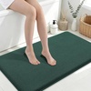 image:imageSmiry Memory Foam Bath Mat 30x20 Extra Soft NonSlip Bathroom Rug Ultra Absorbent Quick Dry Machine Washable Bathroom Mat for Shower Tub amp Floor Decor GreyGreen