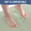 image:imageSmiry Memory Foam Bath Mat 30x20 Extra Soft NonSlip Bathroom Rug Ultra Absorbent Quick Dry Machine Washable Bathroom Mat for Shower Tub amp Floor Decor GreySage Green