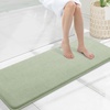 image:imageSmiry Memory Foam Bath Mat 30x20 Extra Soft NonSlip Bathroom Rug Ultra Absorbent Quick Dry Machine Washable Bathroom Mat for Shower Tub amp Floor Decor GreySage Green