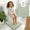 image:imageSmiry Memory Foam Bath Mat 30x20 Extra Soft NonSlip Bathroom Rug Ultra Absorbent Quick Dry Machine Washable Bathroom Mat for Shower Tub amp Floor Decor GreySage Green