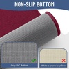 image:imageSmiry Memory Foam Bath Mat 30x20 Extra Soft NonSlip Bathroom Rug Ultra Absorbent Quick Dry Machine Washable Bathroom Mat for Shower Tub amp Floor Decor GreyBurgundy