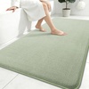 image:imageSmiry Memory Foam Bath Mat 30x20 Extra Soft NonSlip Bathroom Rug Ultra Absorbent Quick Dry Machine Washable Bathroom Mat for Shower Tub amp Floor Decor GreySage Green