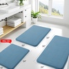 image:imageSmiry Memory Foam Bath Mat 30x20 Extra Soft NonSlip Bathroom Rug Ultra Absorbent Quick Dry Machine Washable Bathroom Mat for Shower Tub amp Floor Decor GreyGrayish Blue