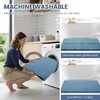 image:imageSmiry Memory Foam Bath Mat 30x20 Extra Soft NonSlip Bathroom Rug Ultra Absorbent Quick Dry Machine Washable Bathroom Mat for Shower Tub amp Floor Decor GreyGrayish Blue