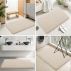 image:imageSmiry Memory Foam Bath Mat 30x20 Extra Soft NonSlip Bathroom Rug Ultra Absorbent Quick Dry Machine Washable Bathroom Mat for Shower Tub amp Floor Decor GreyBeige