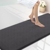 image:imageSmiry Memory Foam Bath Mat 30x20 Extra Soft NonSlip Bathroom Rug Ultra Absorbent Quick Dry Machine Washable Bathroom Mat for Shower Tub amp Floor Decor GreyDary Grey