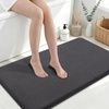 image:imageSmiry Memory Foam Bath Mat 30x20 Extra Soft NonSlip Bathroom Rug Ultra Absorbent Quick Dry Machine Washable Bathroom Mat for Shower Tub amp Floor Decor GreyDary Grey