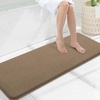 image:imageSmiry Memory Foam Bath Mat 30x20 Extra Soft NonSlip Bathroom Rug Ultra Absorbent Quick Dry Machine Washable Bathroom Mat for Shower Tub amp Floor Decor GreyCamel