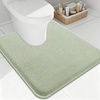 image:imageSmiry Memory Foam Bath Mat 30x20 Extra Soft NonSlip Bathroom Rug Ultra Absorbent Quick Dry Machine Washable Bathroom Mat for Shower Tub amp Floor Decor GreySage Green