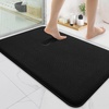 image:imageSmiry Memory Foam Bath Mat 30x20 Extra Soft NonSlip Bathroom Rug Ultra Absorbent Quick Dry Machine Washable Bathroom Mat for Shower Tub amp Floor Decor GreyBlack