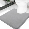 image:imageSmiry Memory Foam Bath Mat 30x20 Extra Soft NonSlip Bathroom Rug Ultra Absorbent Quick Dry Machine Washable Bathroom Mat for Shower Tub amp Floor Decor GreyGrey