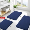 image:imageSmiry Memory Foam Bath Mat 30x20 Extra Soft NonSlip Bathroom Rug Ultra Absorbent Quick Dry Machine Washable Bathroom Mat for Shower Tub amp Floor Decor GreyNavy Blue